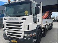 Scania - g 400 b 8x2 met palfinger kraan en pacton axd.218 aanhanger - vrachtwagen