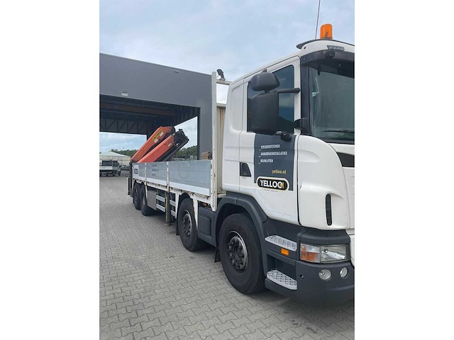 Scania - g 400 b 8x2 met palfinger kraan en pacton axd.218 aanhanger - vrachtwagen - afbeelding 5 van  20