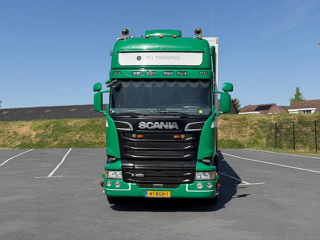 Scania - r450 - bloemen combi - vrachtwagen - 2015 - koeler - aanhanger - burg bpm 00-20 - 2000 - afbeelding 12 van  30