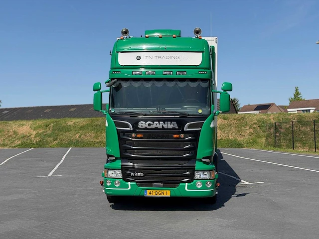 Scania - r450 - bloemen combi - vrachtwagen - 2015 - koeler - aanhanger - burg bpm 00-20 - 2000 - afbeelding 12 van  30