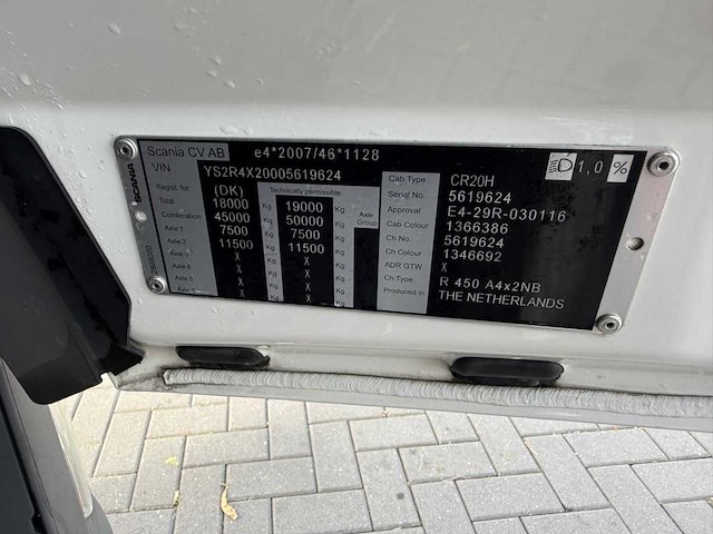 Scania - r450 ngs - vol lucht - retarder - led - 2021 - vrachtwagen - afbeelding 24 van  30