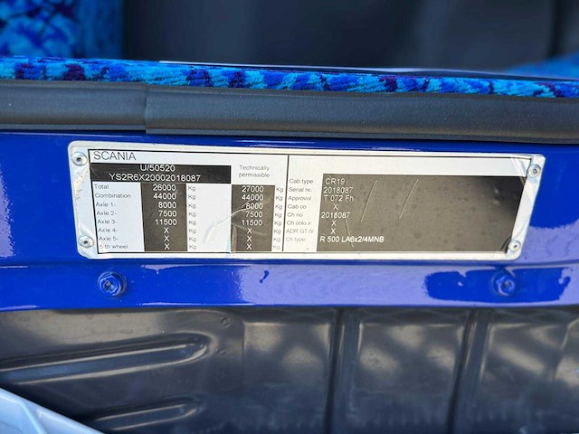 Scania - r500 v8 - showtruck - vollucht - gestuurd - retarder - 2006 - vrachtwagen - afbeelding 15 van  22