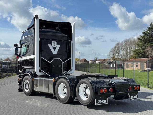 Scania - r580 v8 - showtruck - manual - retarder - boogie - 2005 - vrachtwagen - afbeelding 21 van  24