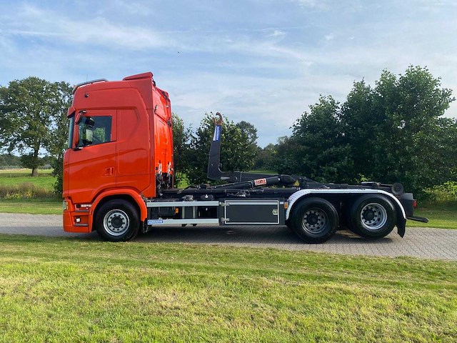 Scania - s500 - 6x2 - 25 ton haakarm - vrachtwagen - vollucht - 2019 - afbeelding 8 van  17