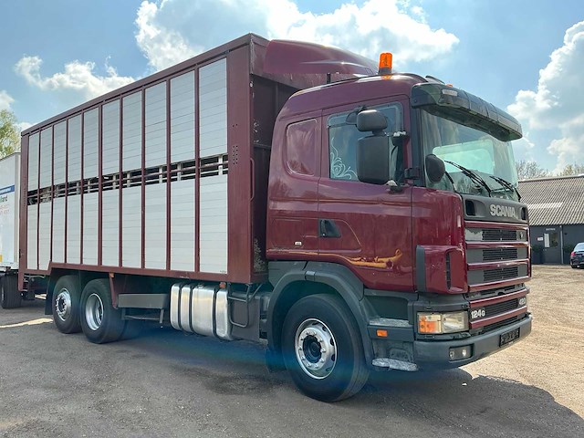 Scania 124g 420 veetransport vrachtwagen - afbeelding 38 van  40