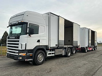 Scania 164 r480 v8 vrachtwagen met ekeri schamelwagen - afbeelding 61 van  62