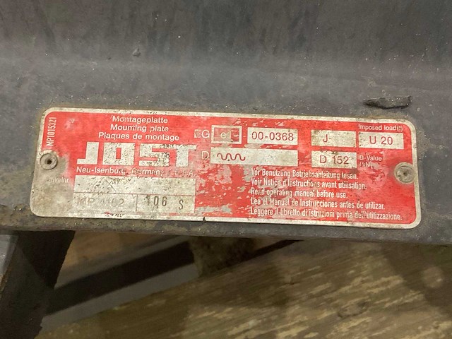 Scania / jost vrachtwagen schotel en divers - afbeelding 4 van  5