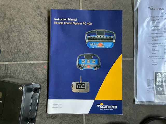 Scanreco g2b rc400/tr02 complete set opbouw afstandsbediening voor laadkraan - afbeelding 2 van  10