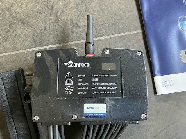 Scanreco g2b rc400/tr02 complete set opbouw afstandsbediening voor laadkraan - afbeelding 8 van  10