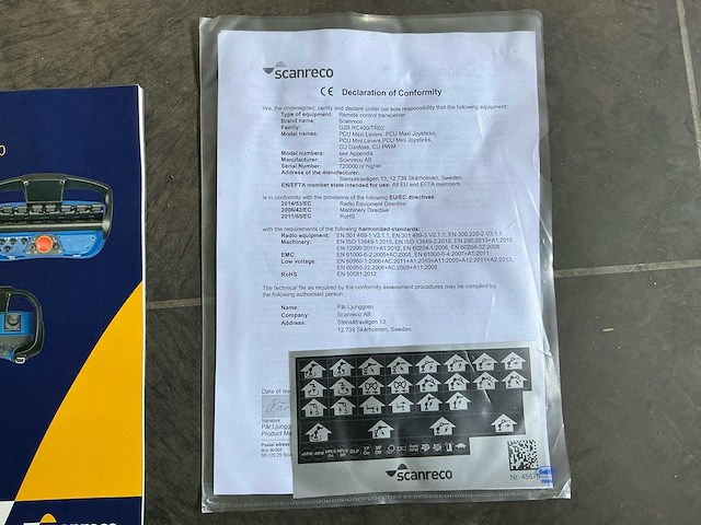 Scanreco g2b rc400/tr02 complete set opbouw afstandsbediening voor laadkraan - afbeelding 10 van  10