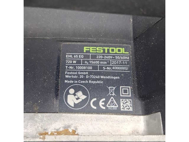 Schaafmachine, festool, ehl 65 eq, 2017 - afbeelding 5 van  9