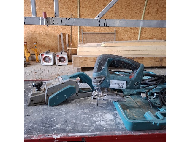 Schaafmachine met decoupeerzaag makita, 1100 en 4350fct, bouwjaar o.a. 2009 - afbeelding 1 van  10