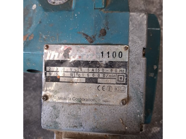 Schaafmachine met decoupeerzaag makita, 1100 en 4350fct, bouwjaar o.a. 2009 - afbeelding 9 van  10