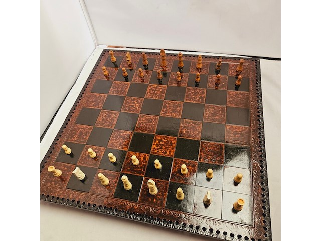 Schaakbord inclusief schaakstenen - afbeelding 3 van  6