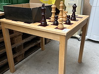 Schaaktafel 73x73x68cm - afbeelding 1 van  5