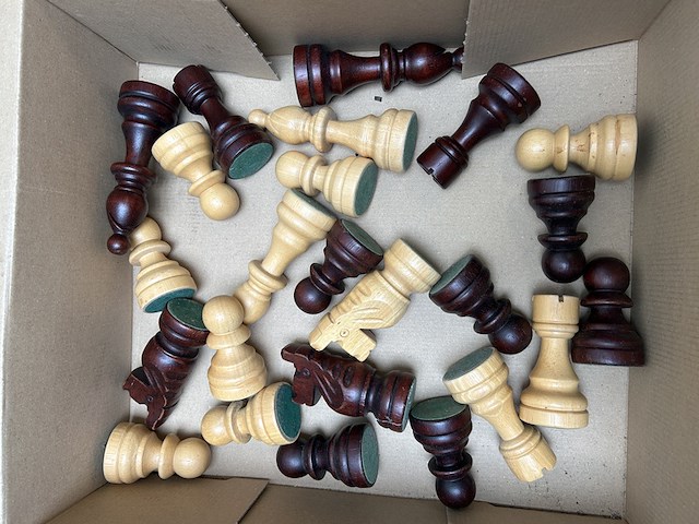 Schaaktafel 73x73x68cm - afbeelding 4 van  5