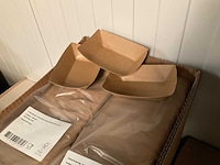 Schaal bruin karton 85x50x35mm (7000x) - afbeelding 1 van  1