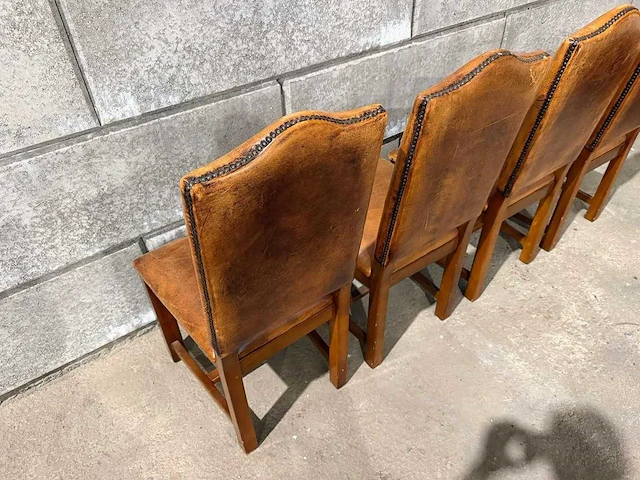 Schaapslederen eetkamerstoel (8x) - afbeelding 9 van  13