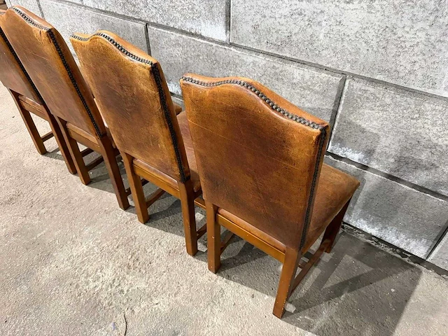 Schaapslederen eetkamerstoel (8x) - afbeelding 10 van  13
