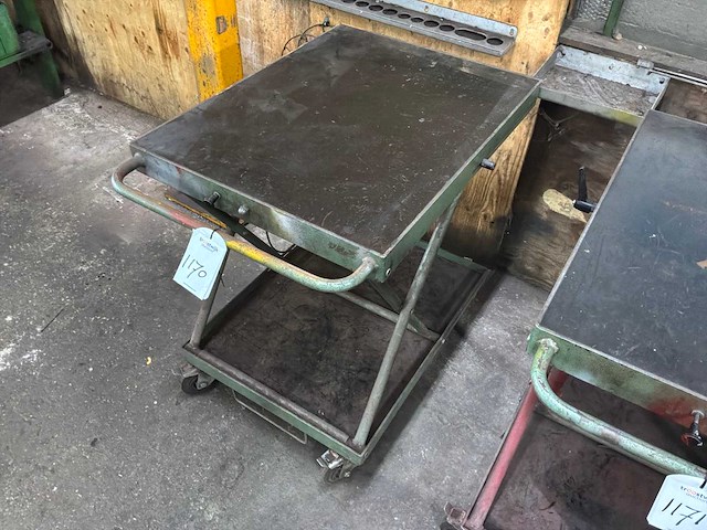 Schaarheftafel, verrijdbaar - afbeelding 3 van  5