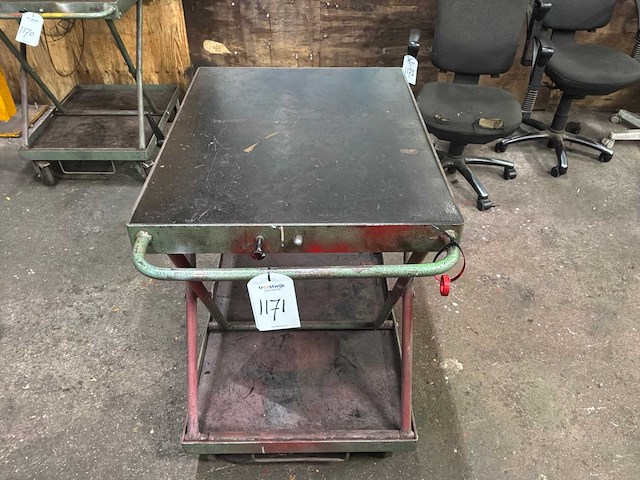 Schaarheftafel, verrijdbaar - afbeelding 3 van  3