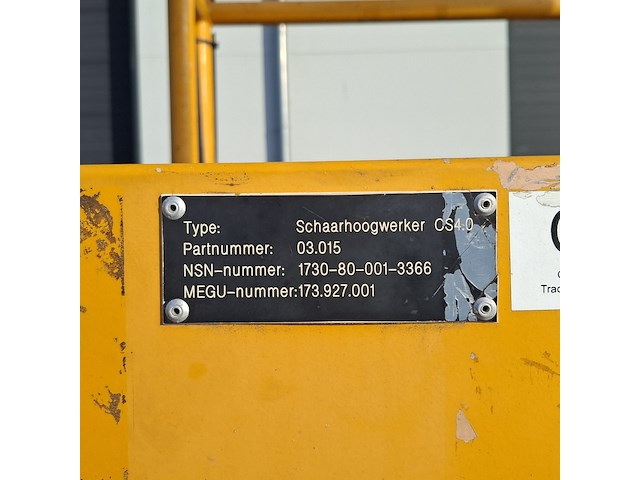 Schaarhoogwerker, custers, cs 4.0, geel, 2003 - afbeelding 17 van  25