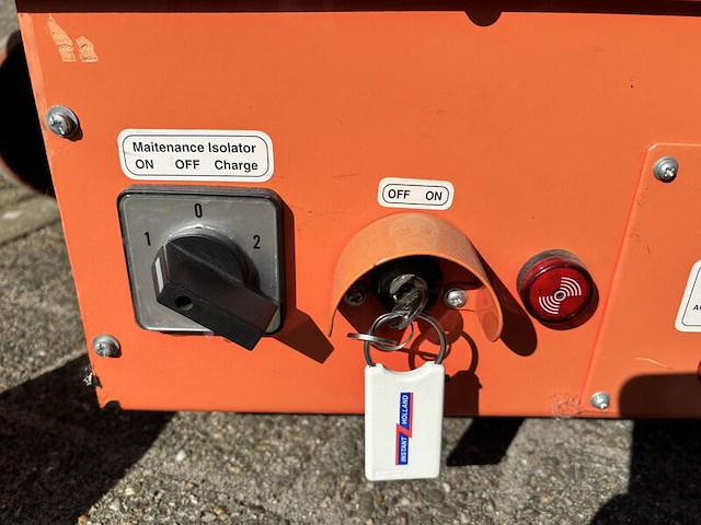 Schaarhoogwerker, nsg uk ltd, pop-up, oranje/grijs, 2007 - afbeelding 3 van  23