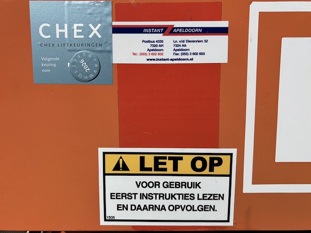 Schaarhoogwerker, nsg uk ltd, pop-up, oranje/grijs, 2007 - afbeelding 5 van  23