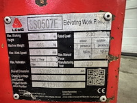 Schaarlift hoogwerker, lgmg, ss0507e , rood, 2020 - afbeelding 14 van  15