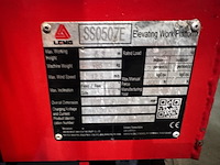 Schaarlift hoogwerker, lgmg, ss0507e , rood, 2022, elektrisch - afbeelding 6 van  8