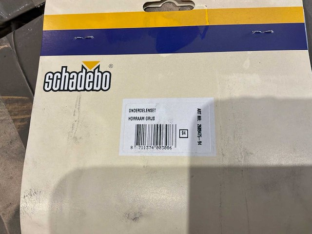 Schadebo horraam onderdelen set grijs raam (560x) - afbeelding 2 van  4