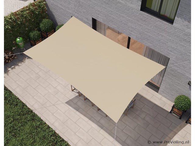 Schaduwdoek - kleur crème - afbeelding 1 van  2