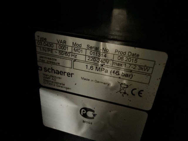 Schaerer mo1 03.0430 koffie- & espressomachines - afbeelding 4 van  8