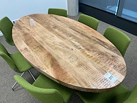 Schaffenburg ovale vergadertafel met stoelen - afbeelding 2 van  7
