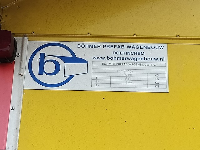 Schaftwagen snelverkeer, bohmer prefab wagenbouw, tbh swc 14 mj, 2013 - afbeelding 9 van  24