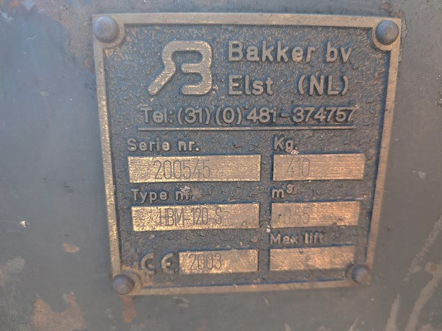 Schalenknijper, bakker, hbm 120-s, 2003 - afbeelding 11 van  13