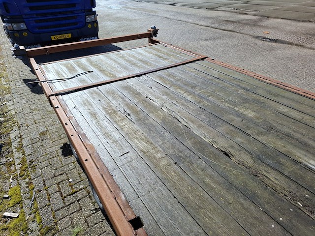 Schamelaanhanger v.z.v. containertransportframe, kar, vs 3500 s, 1991 - afbeelding 6 van  16