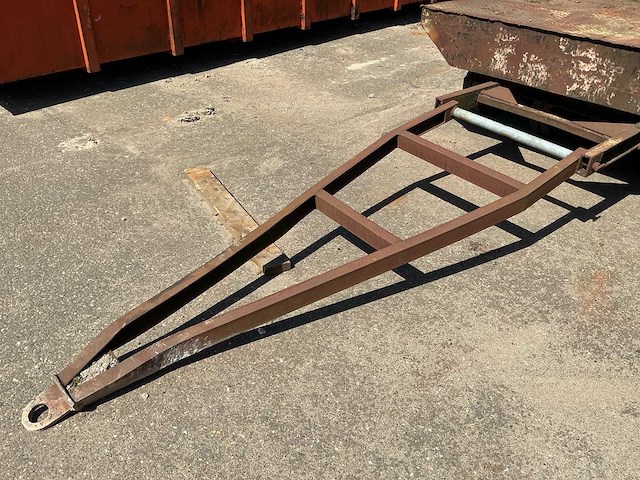 Schamelaanhangwagen/platte kar - afbeelding 5 van  5