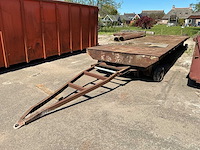 Schamelaanhangwagen/platte kar - afbeelding 1 van  5
