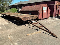 Schamelaanhangwagen/platte kar - afbeelding 2 van  5