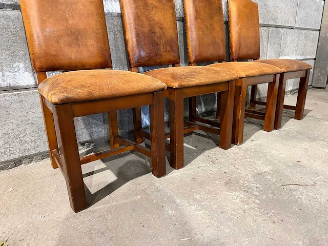 "schapenlederen" fauteuil (4x) - afbeelding 1 van  2