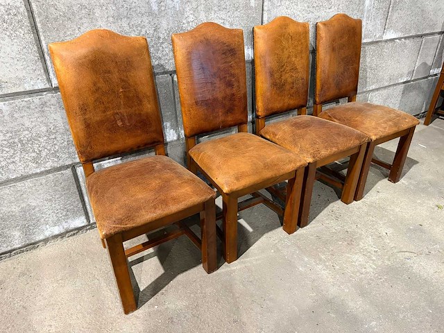 "schapenlederen" fauteuil (4x) - afbeelding 2 van  3