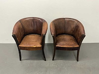 Schapenlederen tubchair (2x) - afbeelding 4 van  9