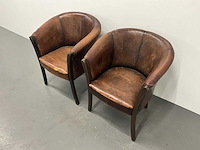 Schapenlederen tubchair (2x) - afbeelding 5 van  9