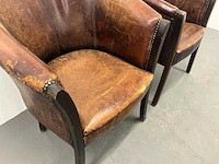 Schapenlederen tubchair (2x) - afbeelding 8 van  9