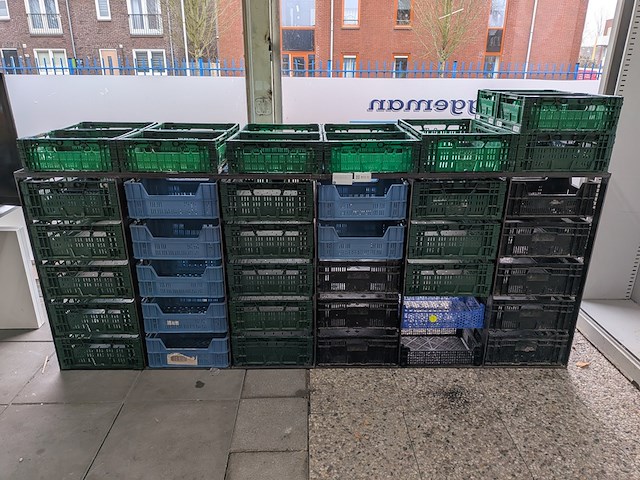 Schappenstelling met vouwkratten - afbeelding 2 van  6