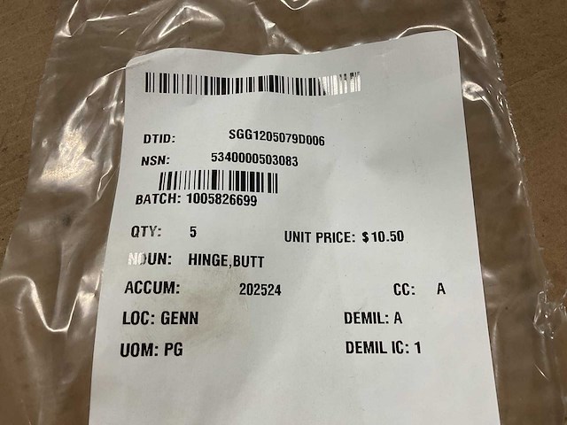 Scharnier set (5x) - afbeelding 1 van  4