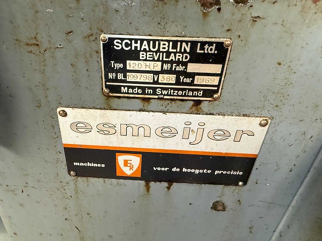 Schaublin - 1969 - 120 hp - revolverdraaibank - afbeelding 6 van  6