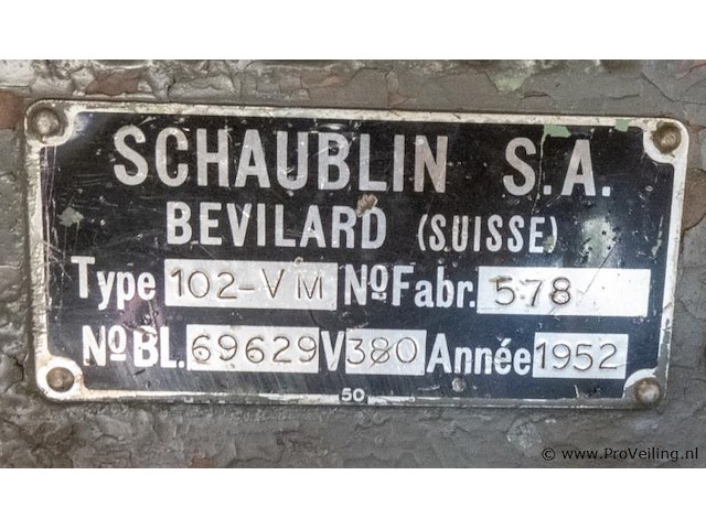 Schaublin draaibank type 102-vm - afbeelding 2 van  4