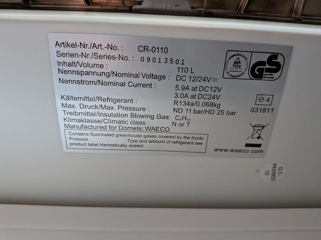 Scheeps koelkast waeco, cr-0110 - afbeelding 4 van  6